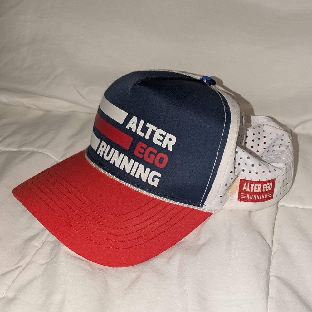 Navy and Red Cap